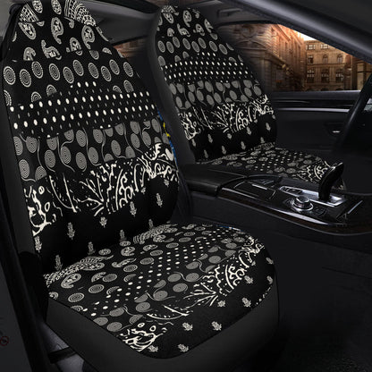 Car Seat Cover Paisley Bandana Pattern Seamless Car Seat Cover