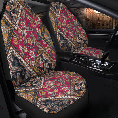Car Seat Cover Paisley Bandana Pattern Seamless Car Seat Cover