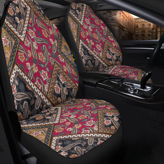 Car Seat Cover Paisley Bandana Pattern Seamless Car Seat Cover