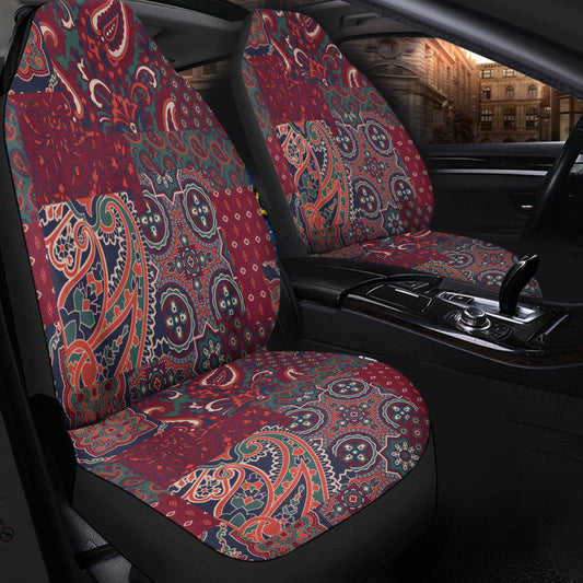 Car Seat Cover Paisley Bandana Pattern Seamless Car Seat Cover