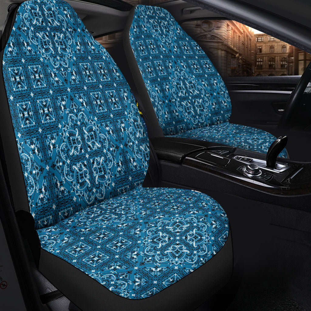 Car Seat Cover Paisley Bandana Pattern Seamless Car Seat Cover
