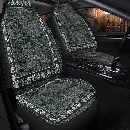 Car Seat Cover Paisley Bandana Pattern Seamless Car Seat Cover
