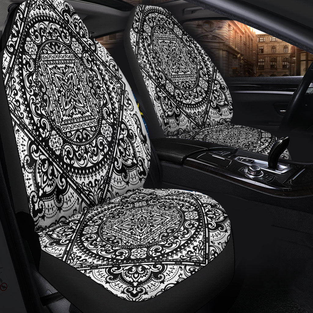 Car Seat Cover Paisley Bandana Pattern Seamless Car Seat Cover