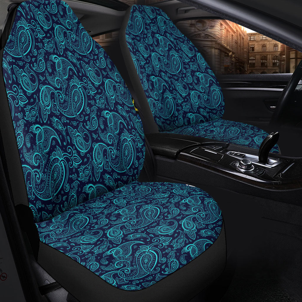 Car Seat Cover Paisley Bandana Pattern Seamless Car Seat Cover