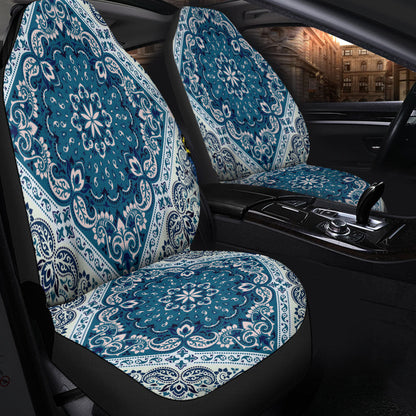 Car Seat Cover Paisley Bandana Pattern Seamless Car Seat Cover