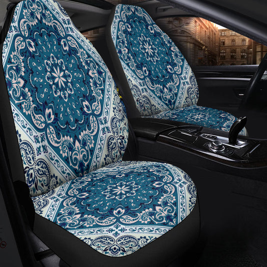 Car Seat Cover Paisley Bandana Pattern Seamless Car Seat Cover