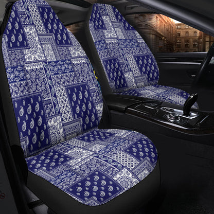 Car Seat Cover Paisley Bandana Pattern Seamless Car Seat Cover