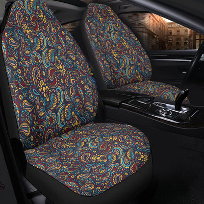 Car Seat Cover Paisley Bandana Pattern Seamless Car Seat Cover