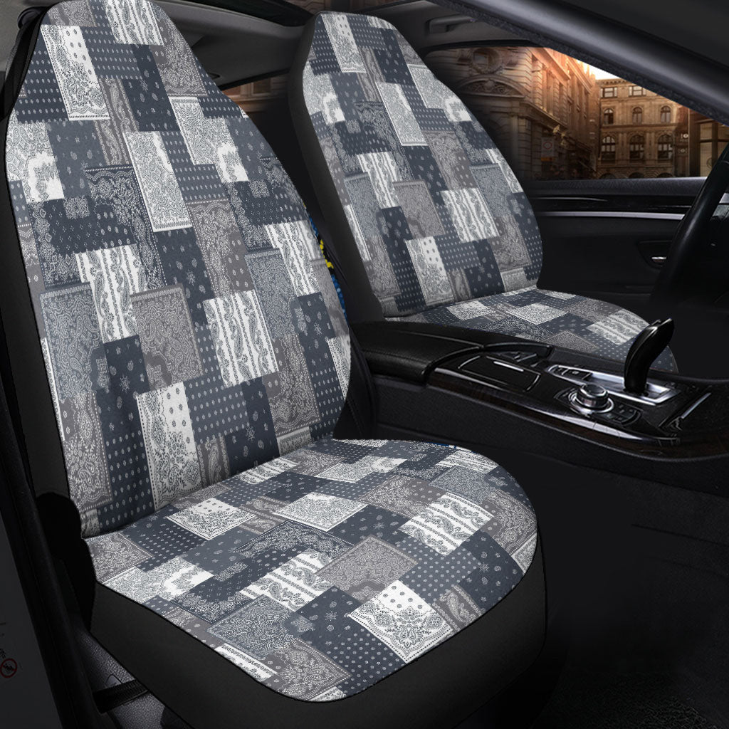Car Seat Cover Paisley Bandana Pattern Seamless Car Seat Cover