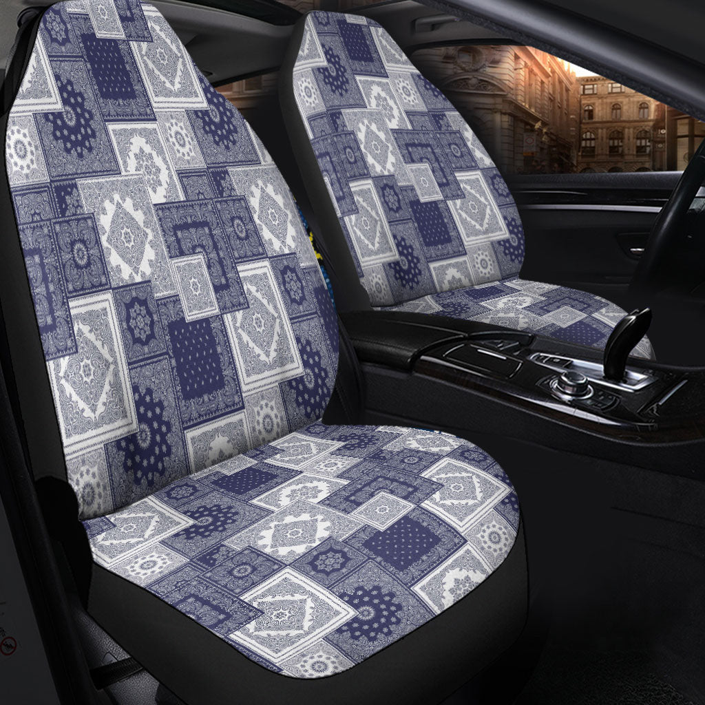 Car Seat Cover Paisley Bandana Pattern Seamless Car Seat Cover