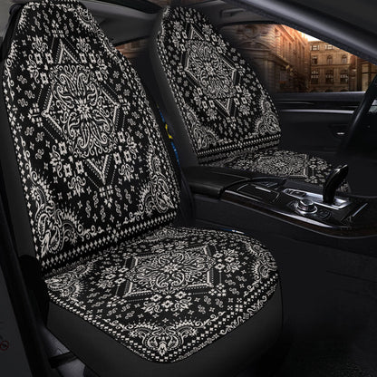 Car Seat Cover Paisley Bandana Pattern Seamless Car Seat Cover