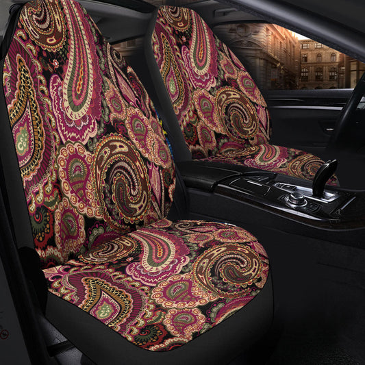 Car Seat Cover Paisley Bandana Pattern Seamless Car Seat Cover