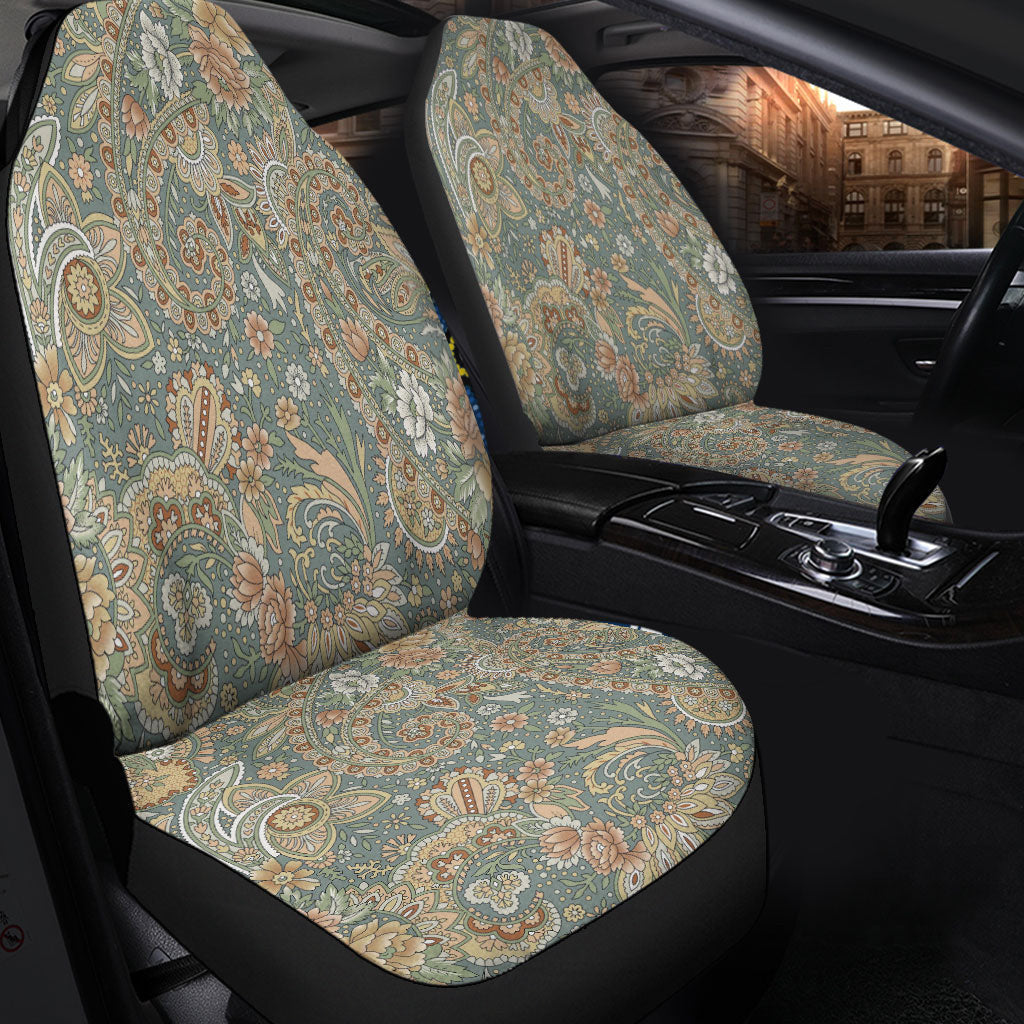 Car Seat Cover Paisley Bandana Pattern Seamless Car Seat Cover
