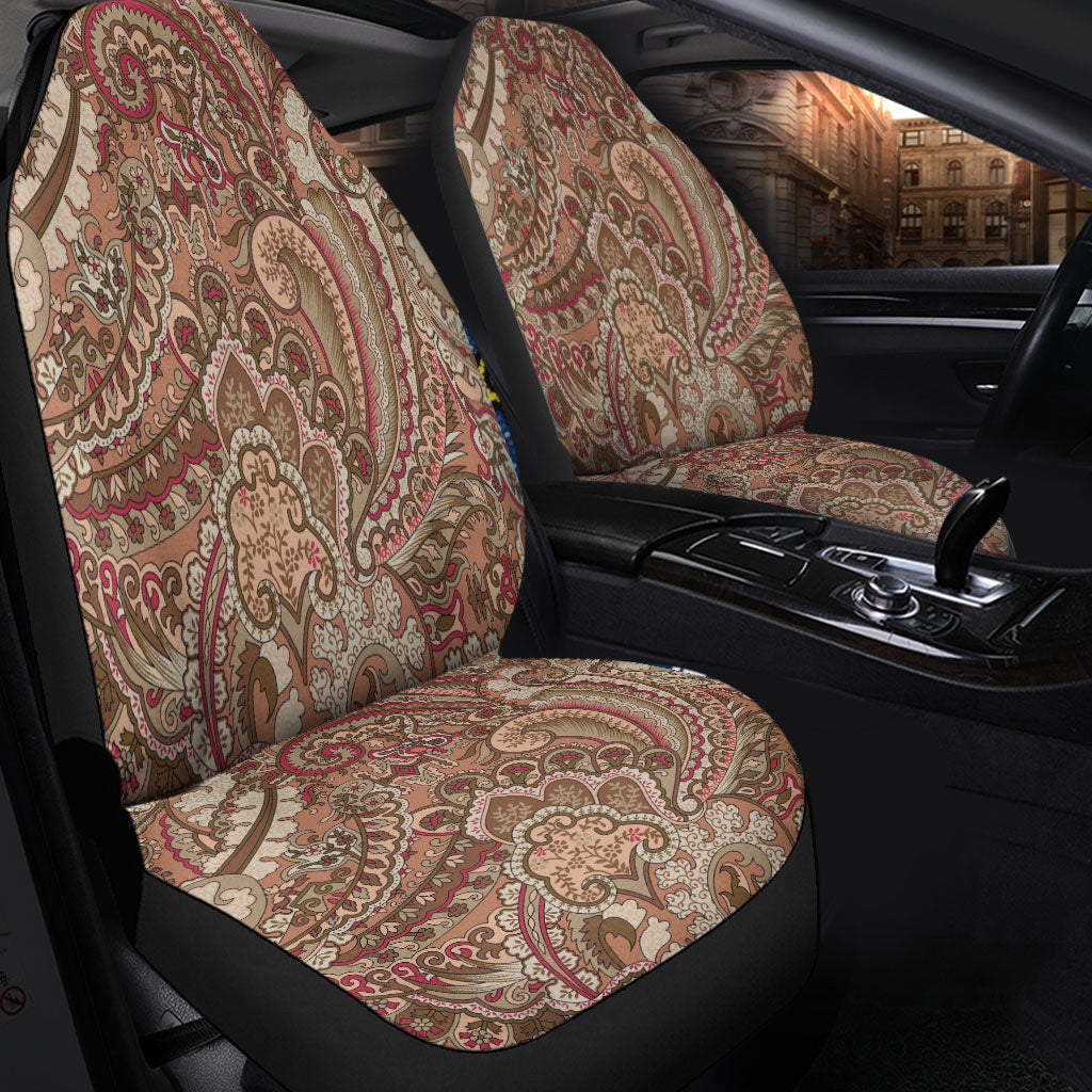 Car Seat Cover Paisley Bandana Pattern Seamless Car Seat Cover