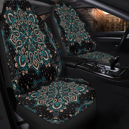 Car Seat Cover Paisley Bandana Pattern Seamless Car Seat Cover