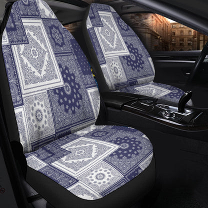 Car Seat Cover Paisley Bandana Pattern Seamless Car Seat Cover