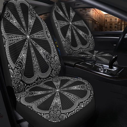 Car Seat Cover Paisley Bandana Pattern Seamless Car Seat Cover