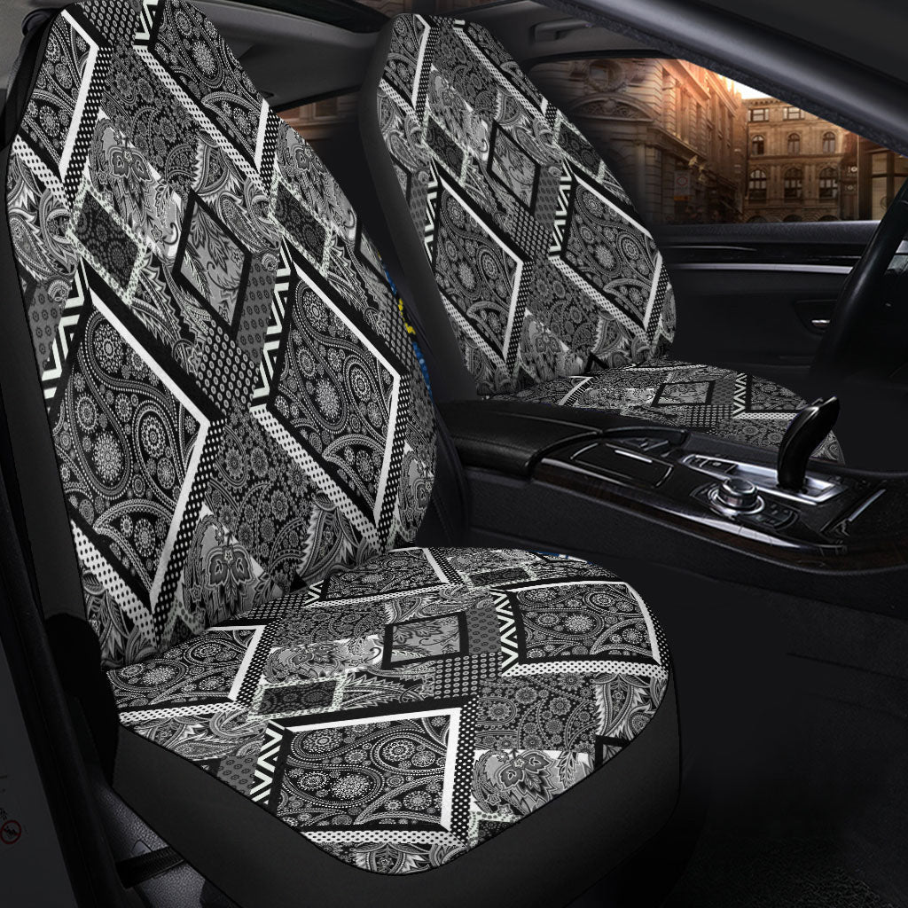 Car Seat Cover Paisley Bandana Pattern Seamless Car Seat Cover