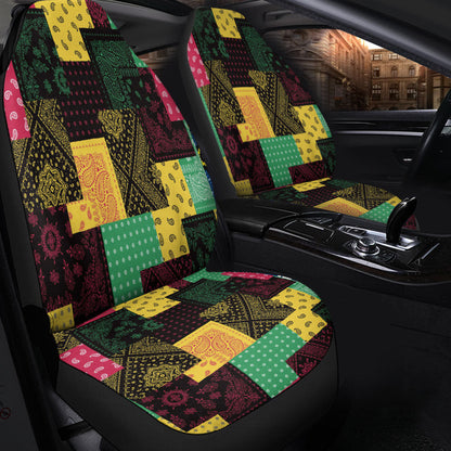 Car Seat Cover Paisley Bandana Pattern Seamless Car Seat Cover