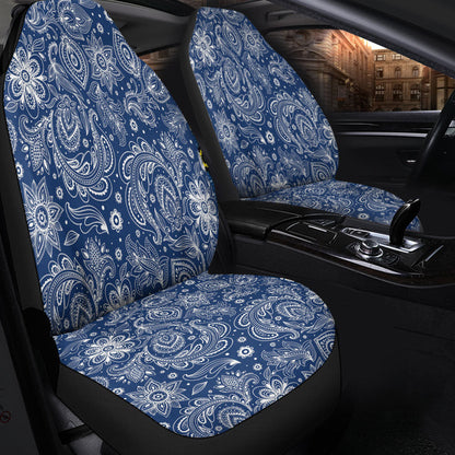 Car Seat Cover Paisley Bandana Pattern Seamless Car Seat Cover