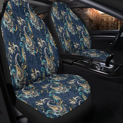 Car Seat Cover Paisley Bandana Pattern Seamless Car Seat Cover