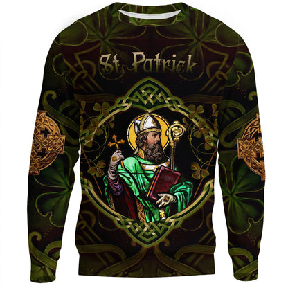 Clothing ST Patrick Day Yggdrasil Three Leaf Clover Celtic Style Sweatshirts