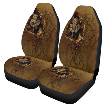 Car Seat Covers Wolf Fenrir Norse Pagan Style Car Seat Covers