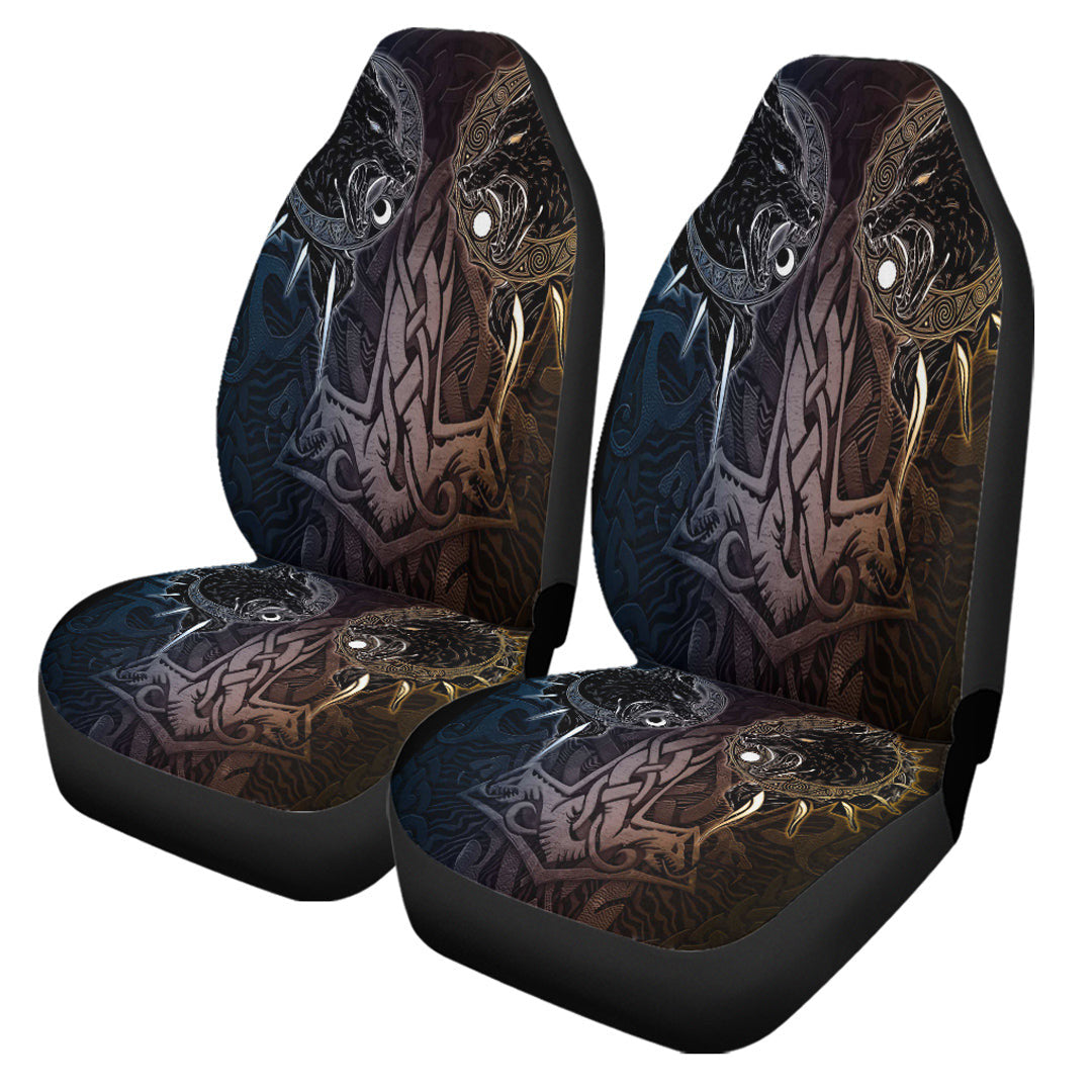 Car Seat Covers Skoll And Hati Fix Mjolnir Style Car Seat Covers