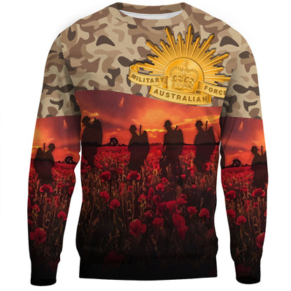 Clothing Anzac Day Camouflage Sweatshirts