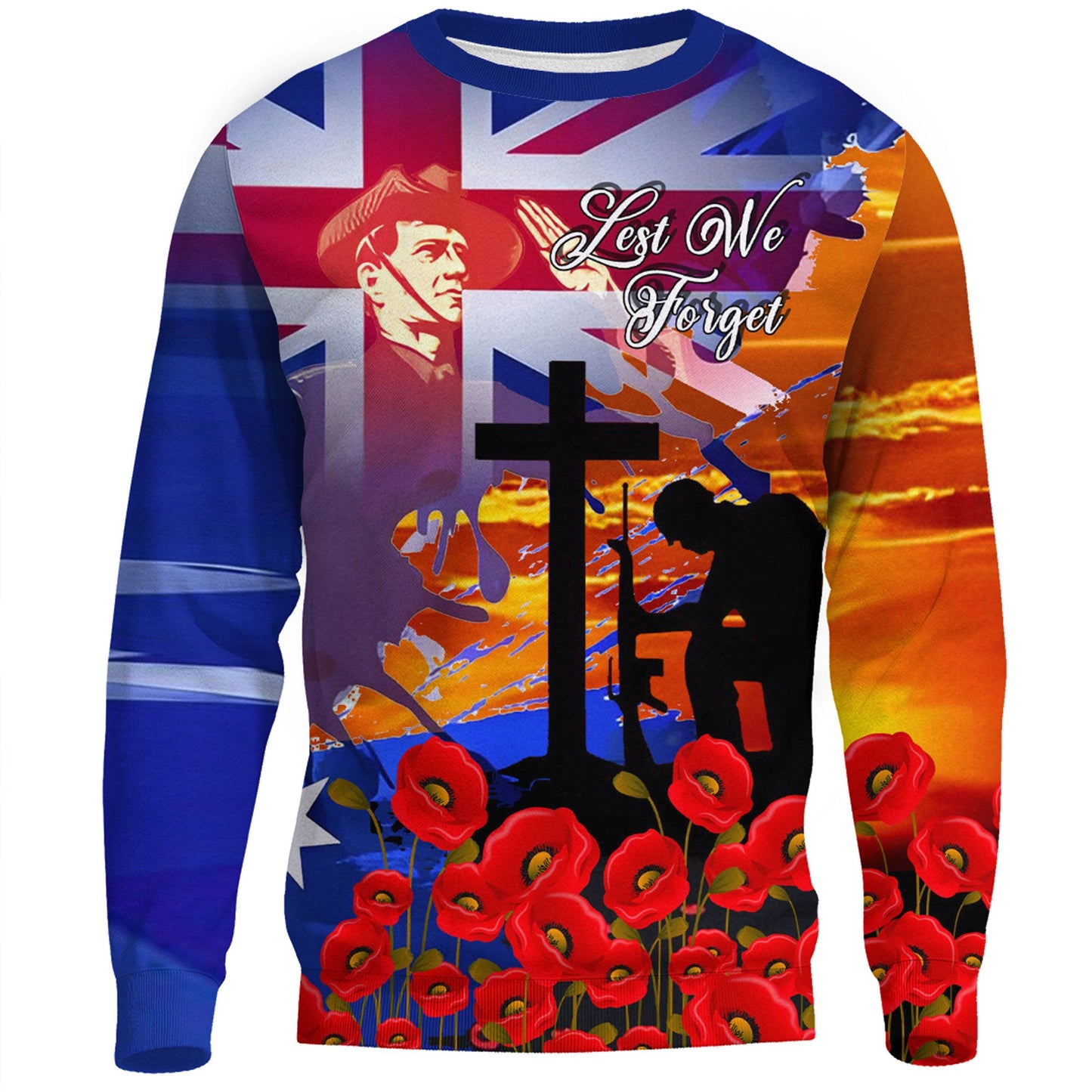 Clothing Anzac Day Soldier Sweatshirts