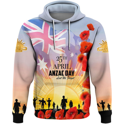 Clothing Anzac Day Australia Poppy Hoodie