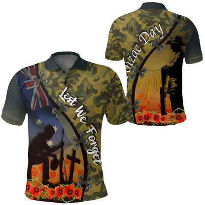 Clothing Anzac Day Camouflage Soldier Australian Polo Shirts