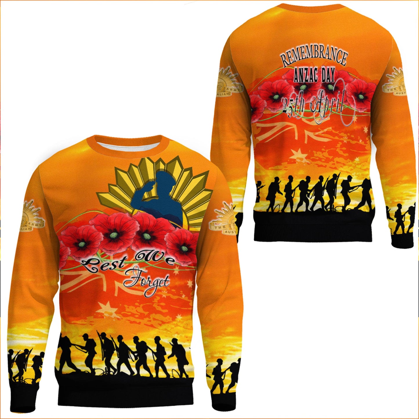 Clothing Anzac Day Australian Sweatshirts