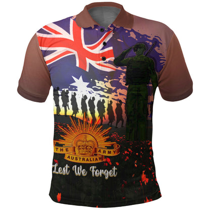 Clothing Anzac Day Soldier Australian Polo Shirts