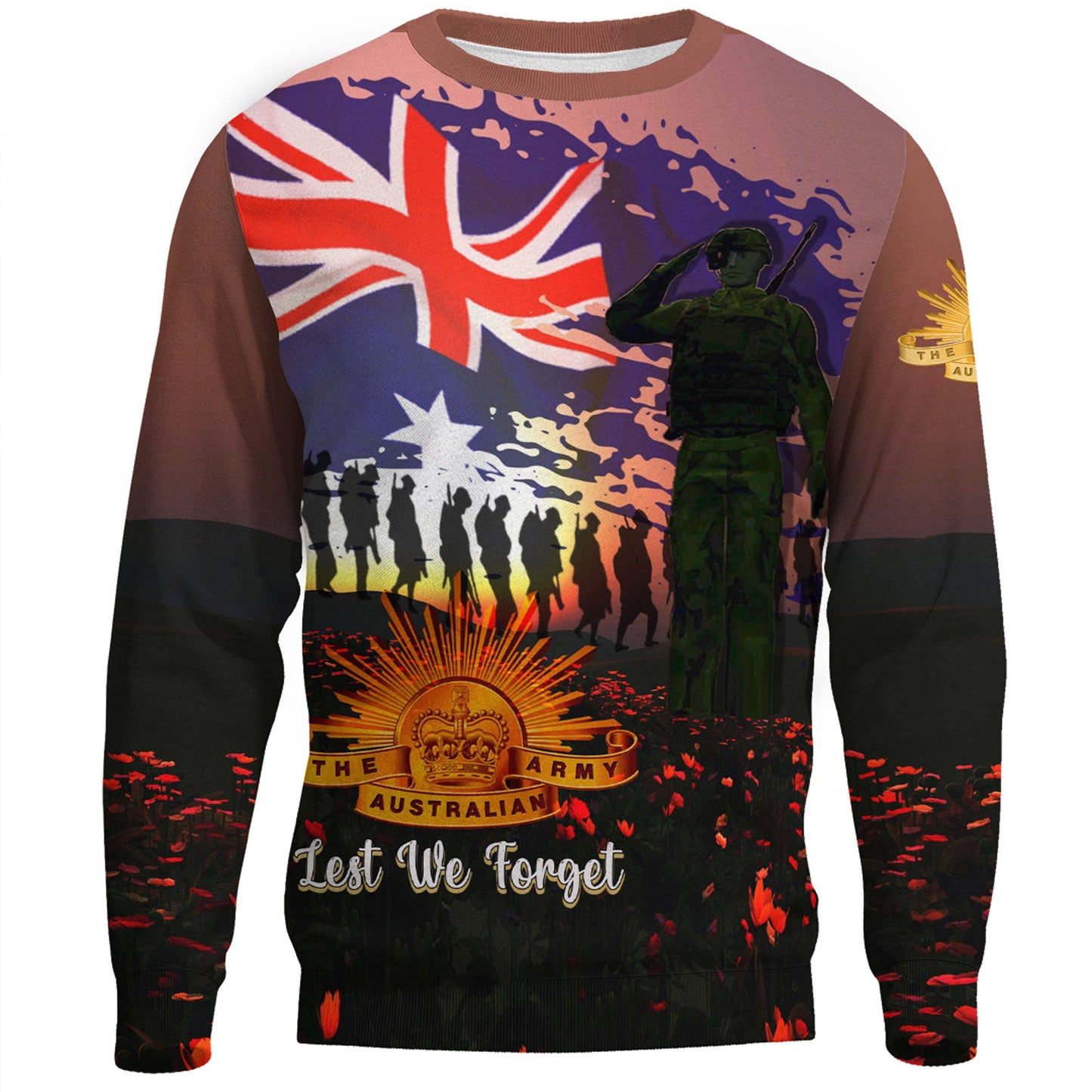 Clothing Anzac Day Soldier Australian Sweatshirts