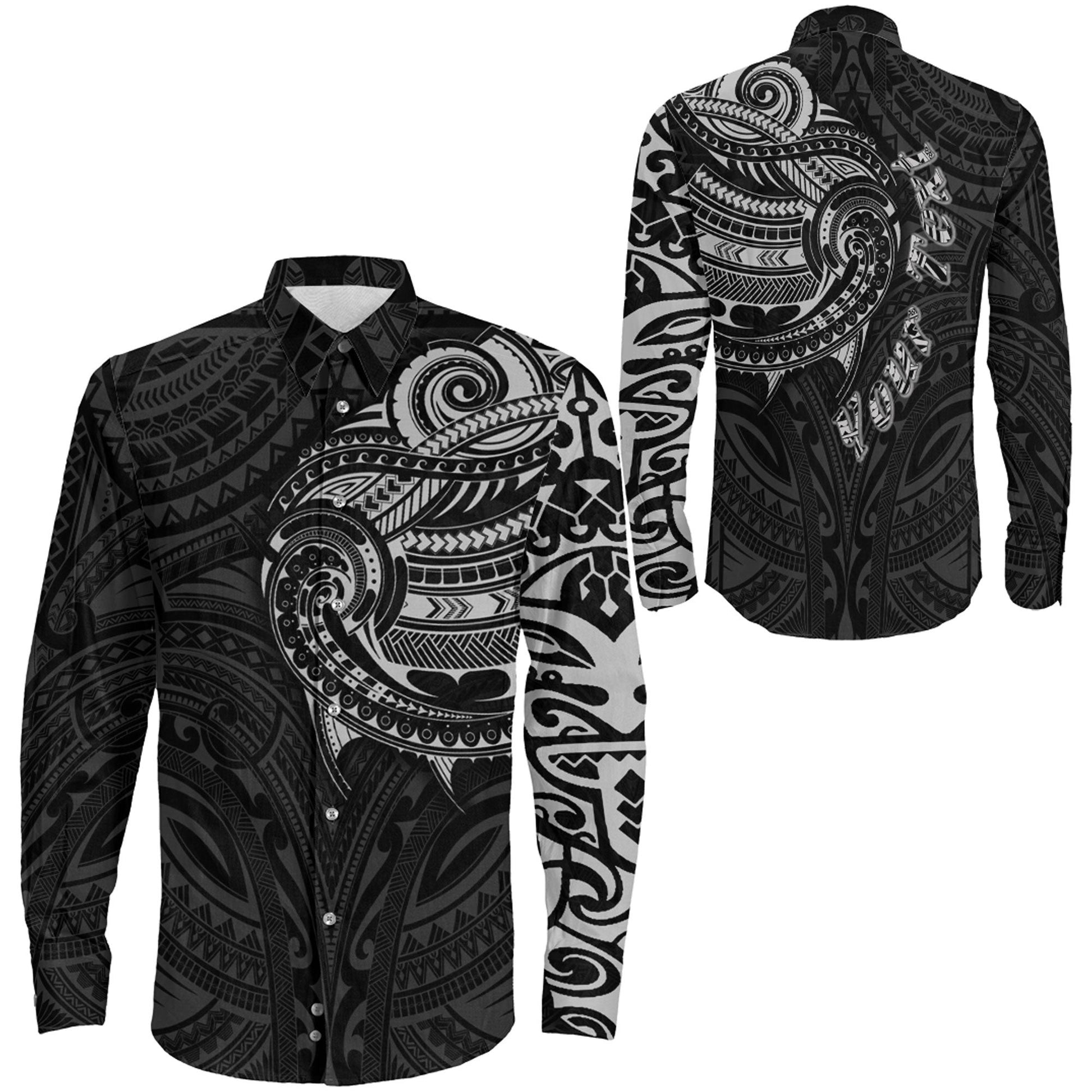 Clothing Maori Gerelateerde Long Sleeve Button Shirt