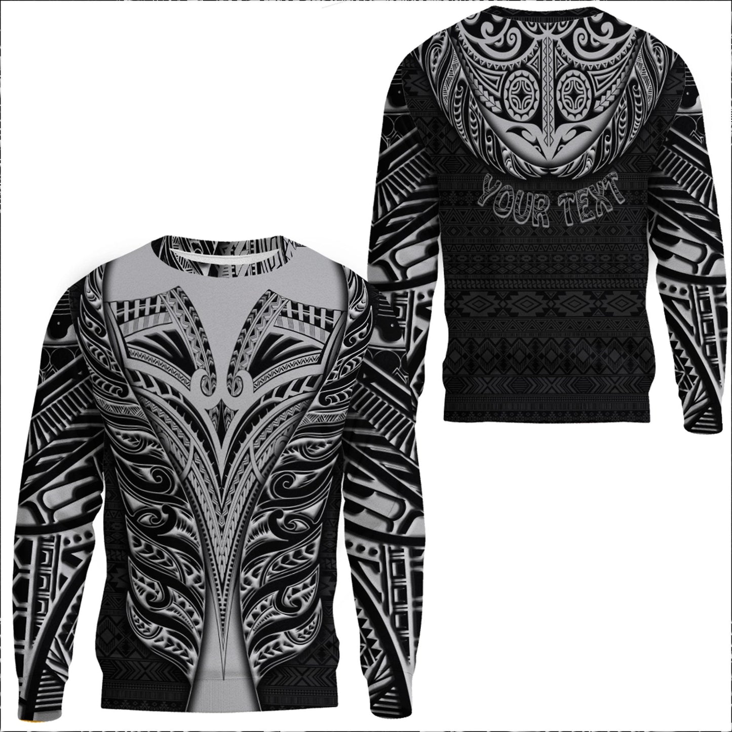Clothing Maori Fern Neck Sweatshirts