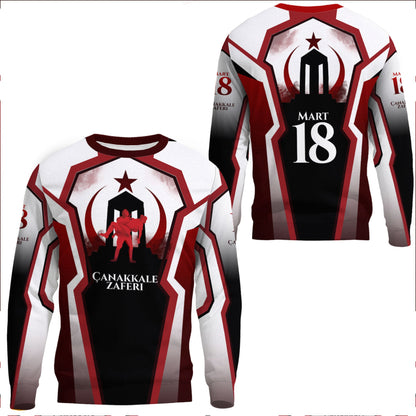 Clothing Canakkale Zaferi, Mart 18 Sport Style Sweatshirts
