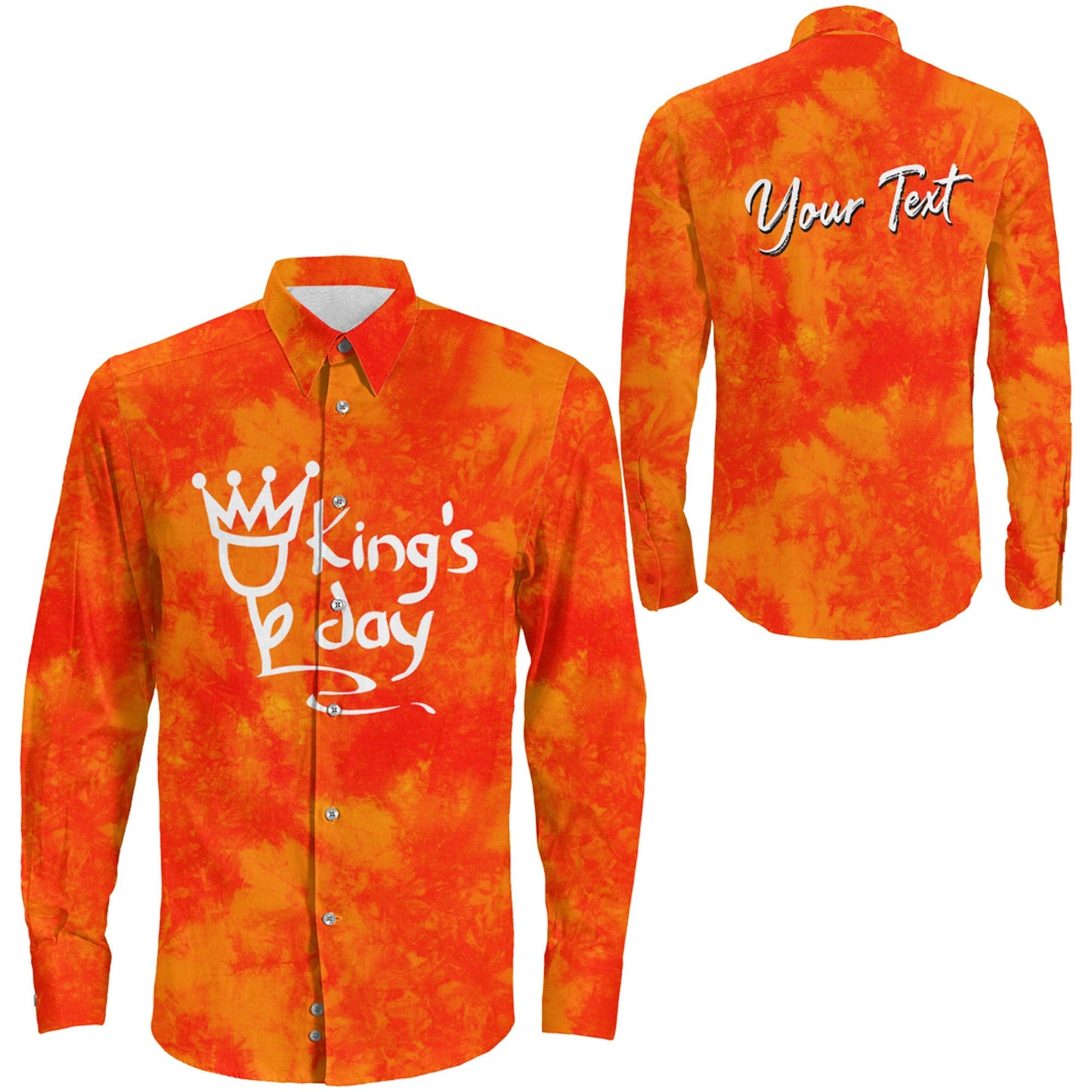 Clothing Netherlands King'S Day New Long Sleeve Button Shirt