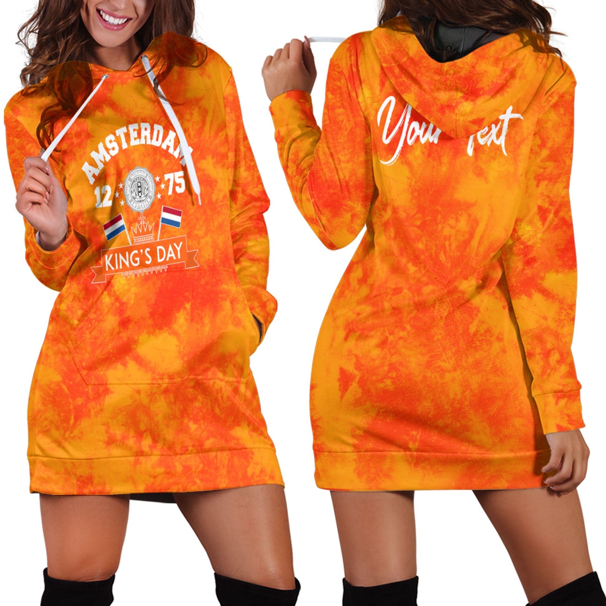 Clothing Netherlands Amsterdam 1275 King's Day Hoodie Dress