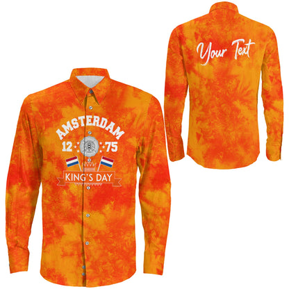 Clothing Netherlands Amsterdam 1275 King'S Day Long Sleeve Button Shirt