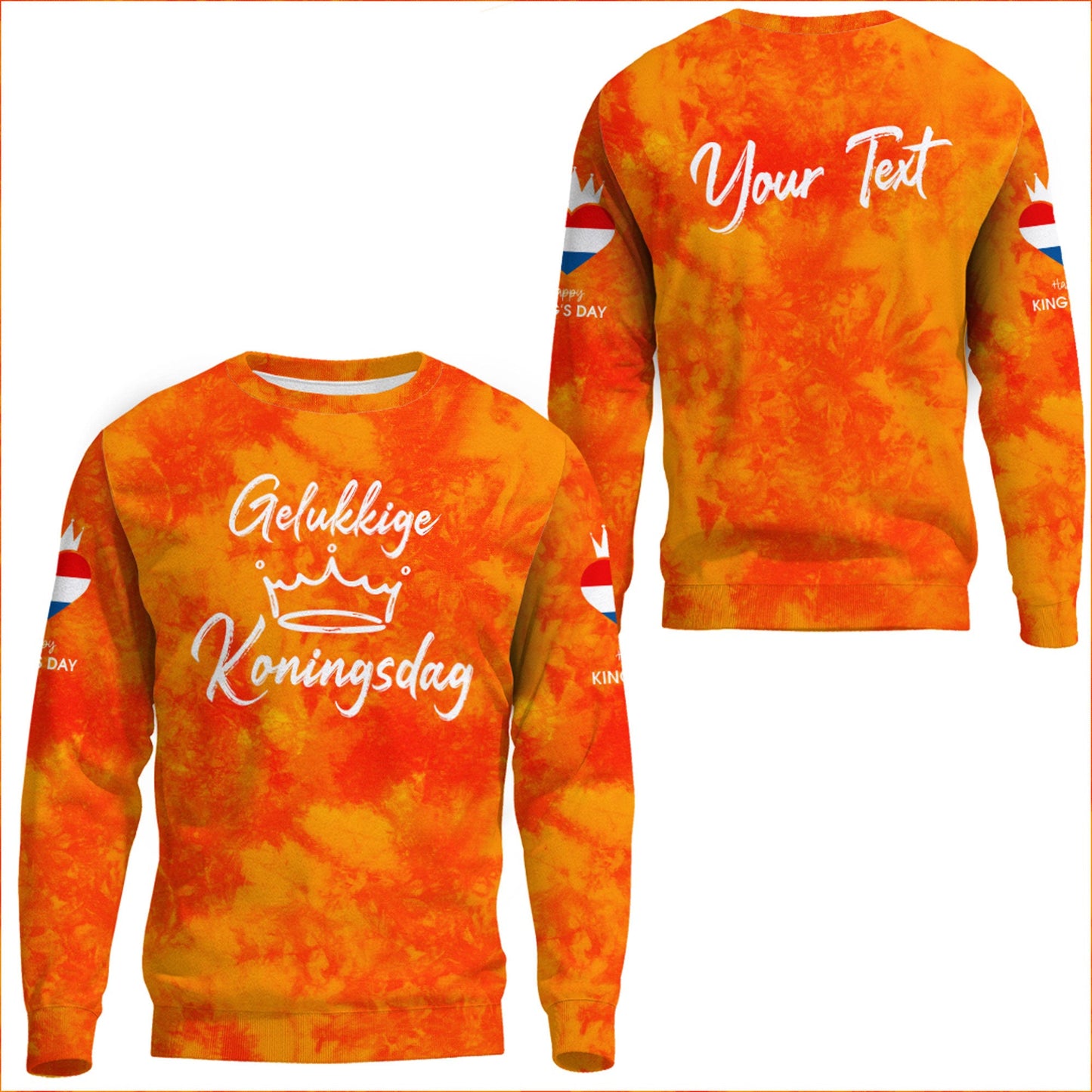 Clothing Netherlands King's Day Gelukkige Koningsdag Sweatshirts