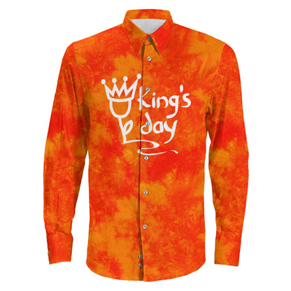 Clothing Netherlands King'S Day New Long Sleeve Button Shirt