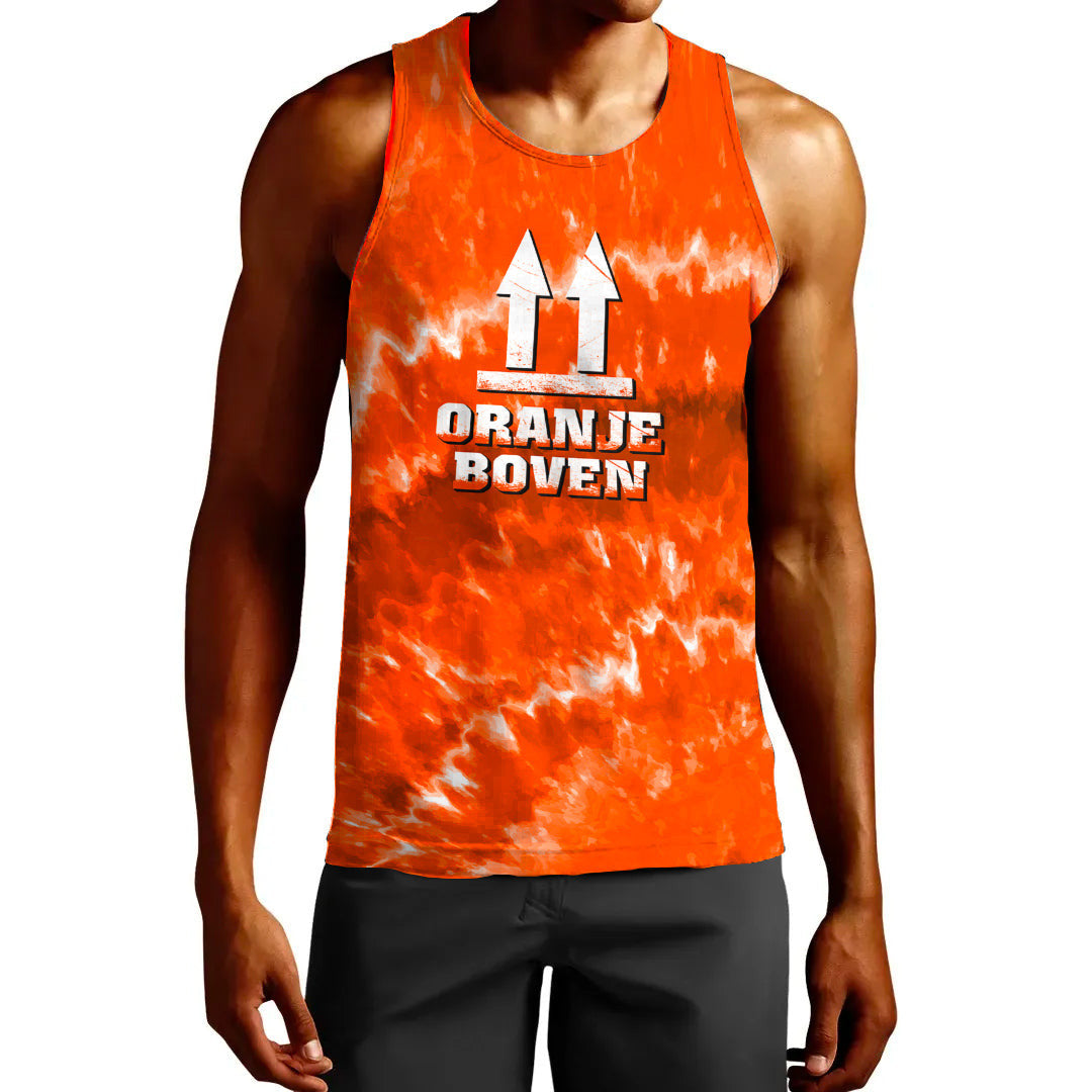 Clothing Netherlands King's Day Oranje Boven Tie Dye Style Tank Top