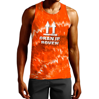 Clothing Netherlands King's Day Oranje Boven Tie Dye Style Tank Top
