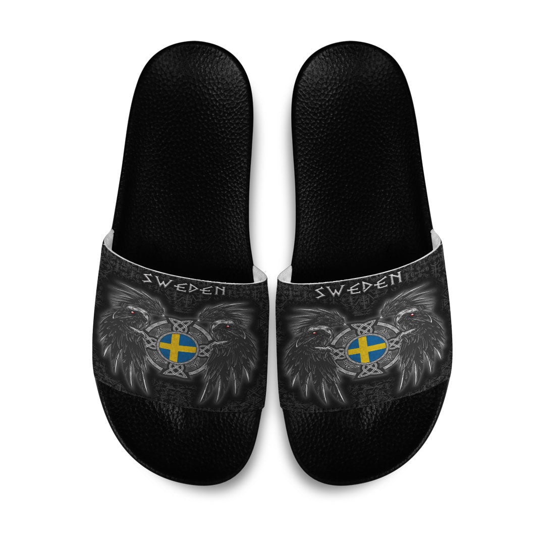 Slide Sandals Sweden Viking Raven Slide Sandals