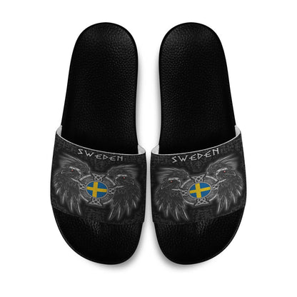 Slide Sandals Sweden Viking Raven Slide Sandals