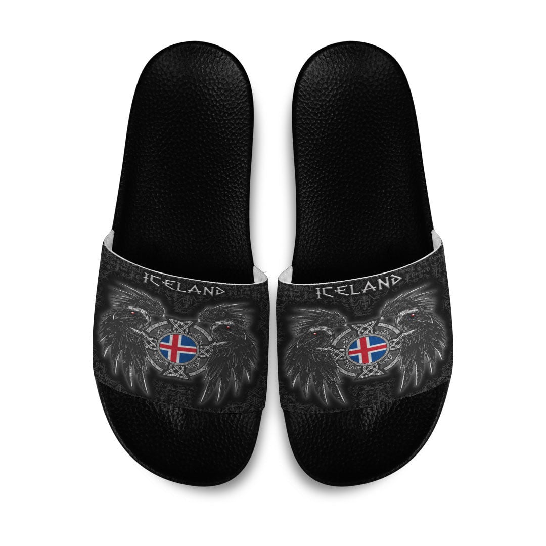 Slide Sandals Iceland Viking Raven Slide Sandals