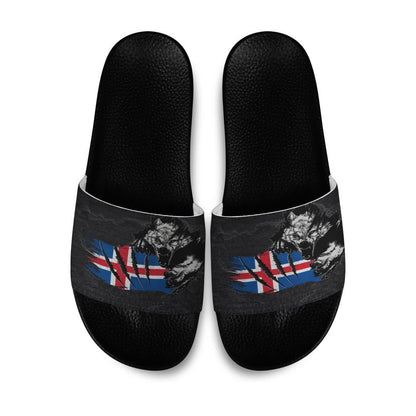 Slide Sandals Iceland Wolf Viking Slide Sandals