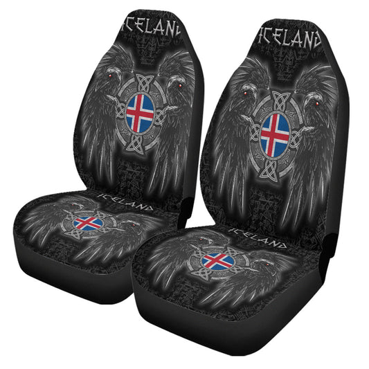 Car Seat Covers Iceland Viking Raven Car Seat Covers